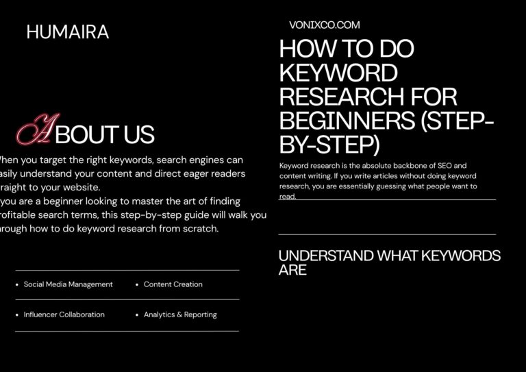A beginner researching keywords on a modern laptop for SEO optimization